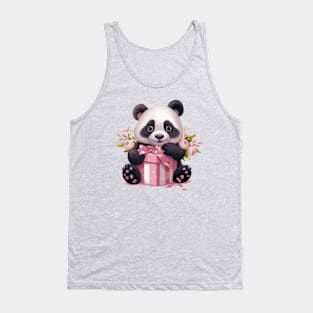 Cute Panda with gifts Tank Top